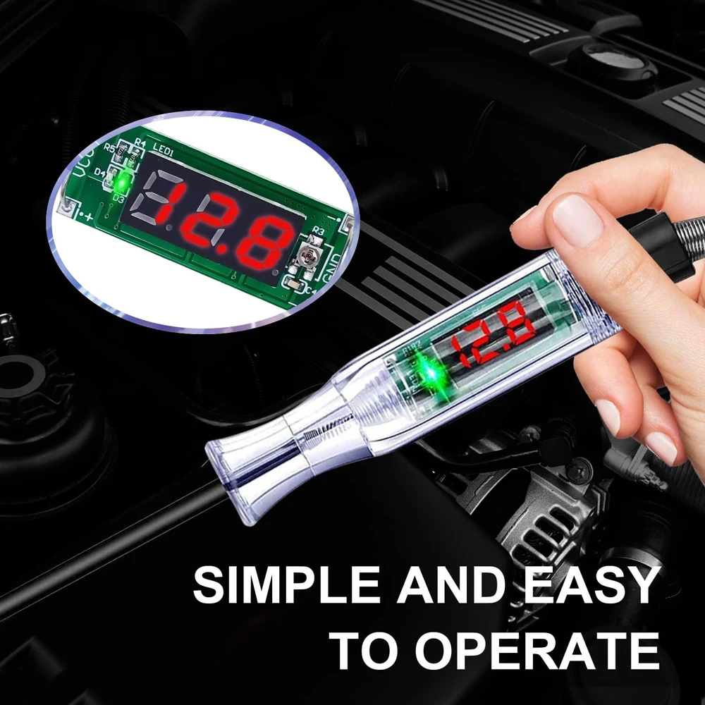 Car Truck Voltage Circuit Tester Auto 6V 24V Tools Car Diagnostic Probe Test Pen Light Bulb Electric Measuring Pen Tools - Image 5