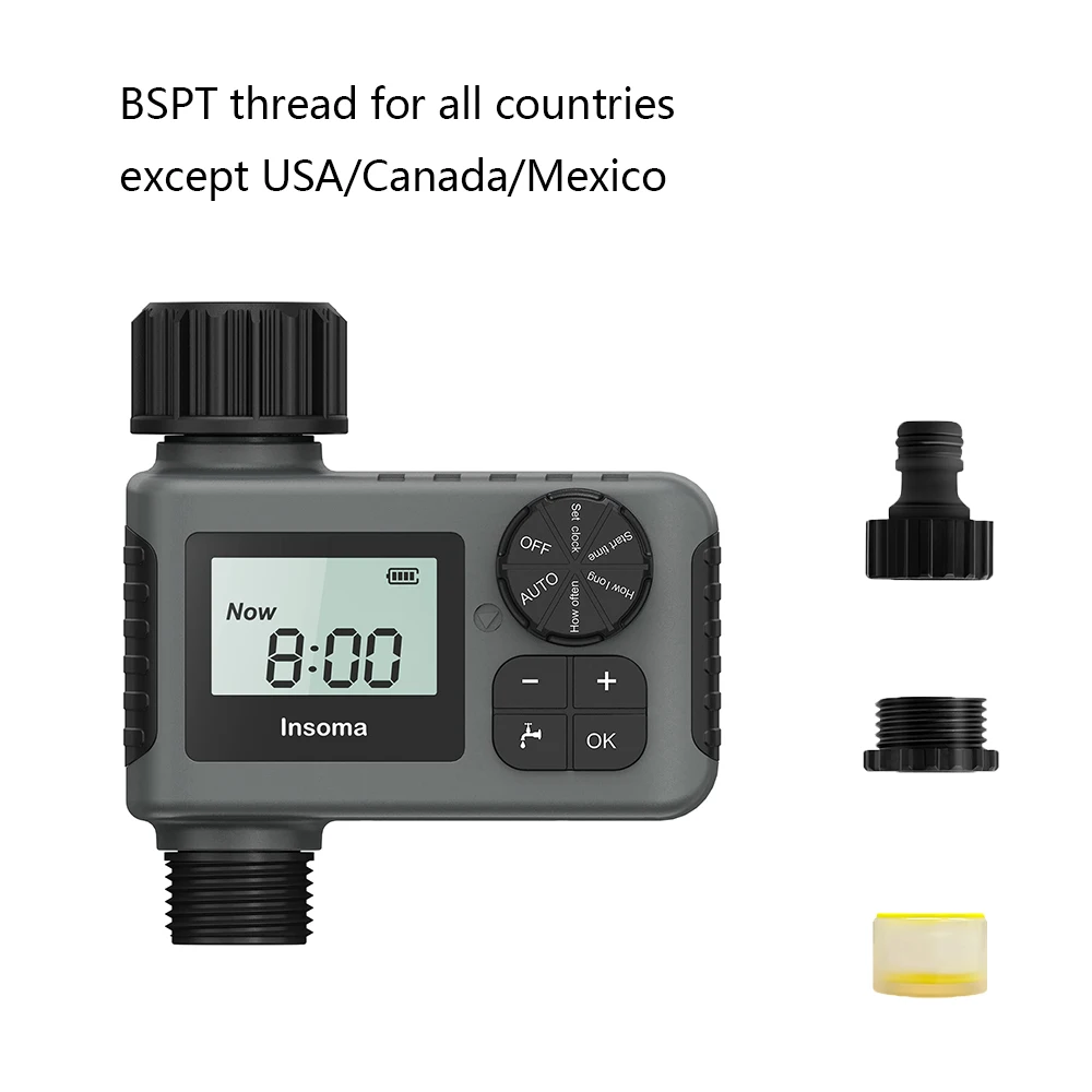 Insoma Automatic Water Timer Intelligent Irrigation Watering System Sprinkler Timer Garden Programer - Image 9