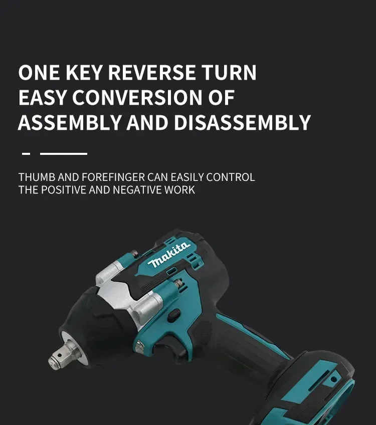 Makita DTW700 18V Brushless Electric Wrench Cordless Drill Screwdriver Free Delivery Large Torque Power Tools Torque Wrench - Image 16