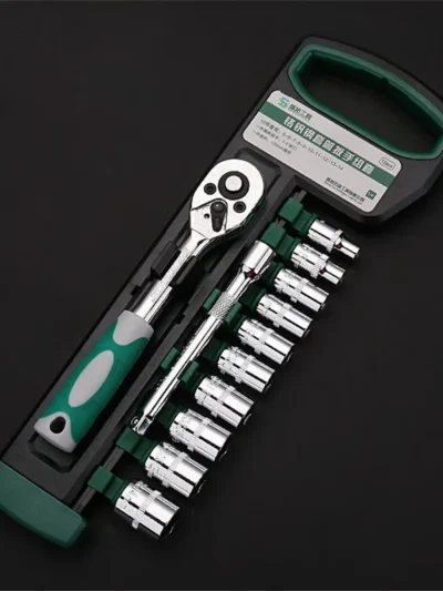 Ratchet Socket Wrench Set 1/4" 3/8" 1/2" Combination Motorcycle Car Repair Hand Tools Spanner Sleeves Head Auto Repairing Kit
