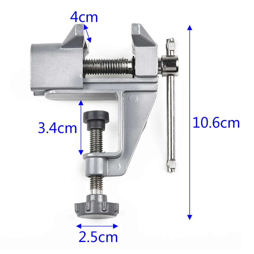 Mini Table Bench Vise Home Aluminum Work Clamp Craft Repair Tool - Image 6