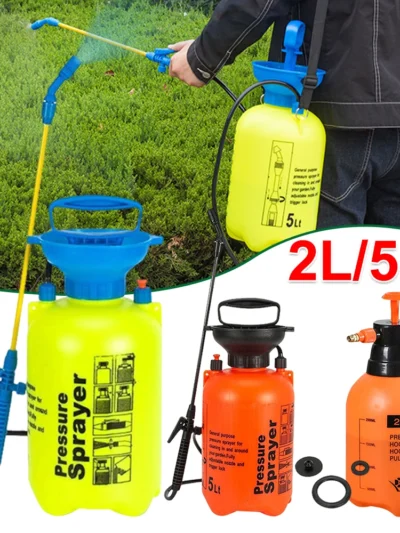 2L/3L/5L High-Pressure Garden Watering Can Watering Spray Disinfection Pneumatic Air Compression Pump Manual Pressure Sprayer
