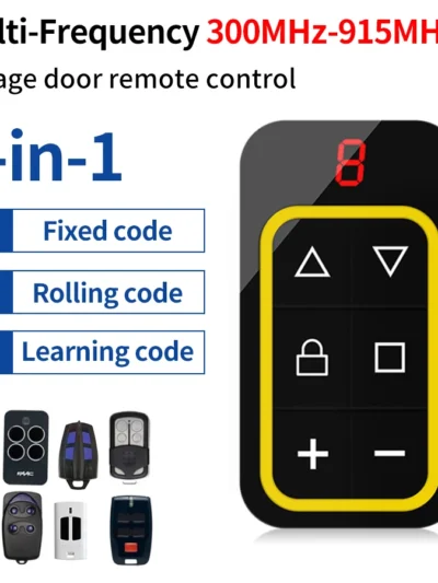 Universal Garage Remote Control Gate Key Duplicator Clone Multi-frequency Garage Door Controller 8 Channels 300-915Mhz 433Mhz
