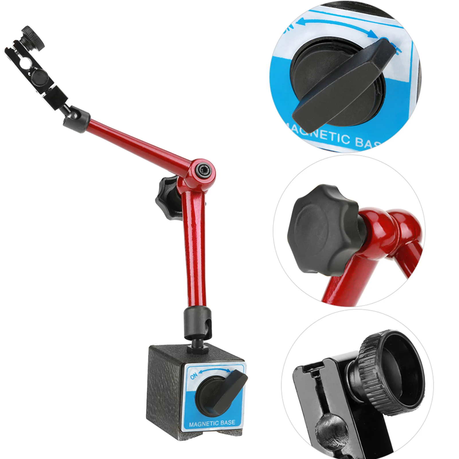 350mm Magnetic Base Holder, 350mm Adjustable Universal Magnetic Base Holder Stand for Dial Test Gauge Indicator - Image 11