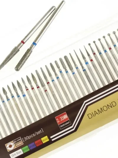 30pcs/Set Diamond Burrs Nail Dill Bit Milling Cutter for Manicure Grinding Bits Nail Art