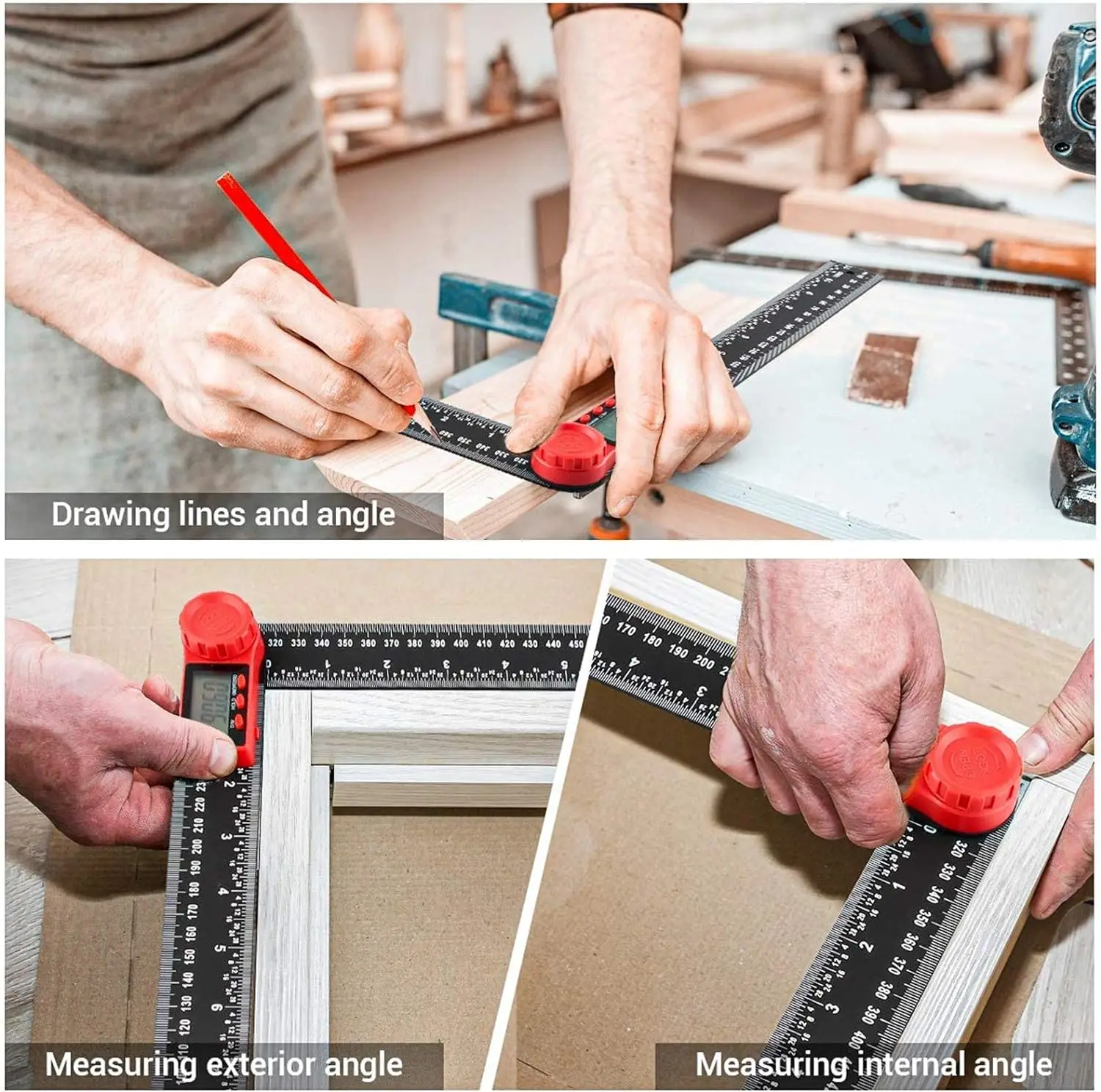 Protractors Digital Display Angle Level Ruler Goniometer Angle Finder Inclinometer75 90 Degree Measuring Gauging - Image 20