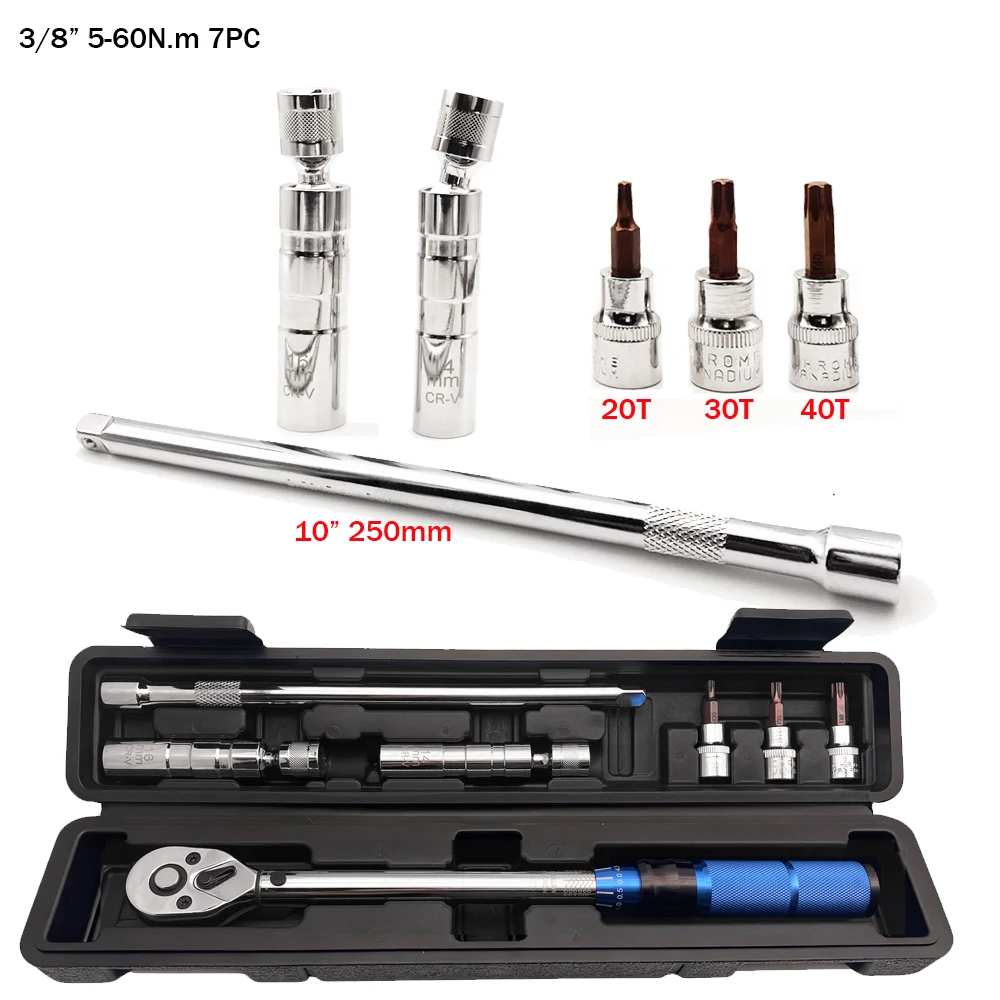 5-60N.m Torque Wrench 3/8 Inch Square Drive Torques Key ±3% High Precision Torque Wrench - Image 18