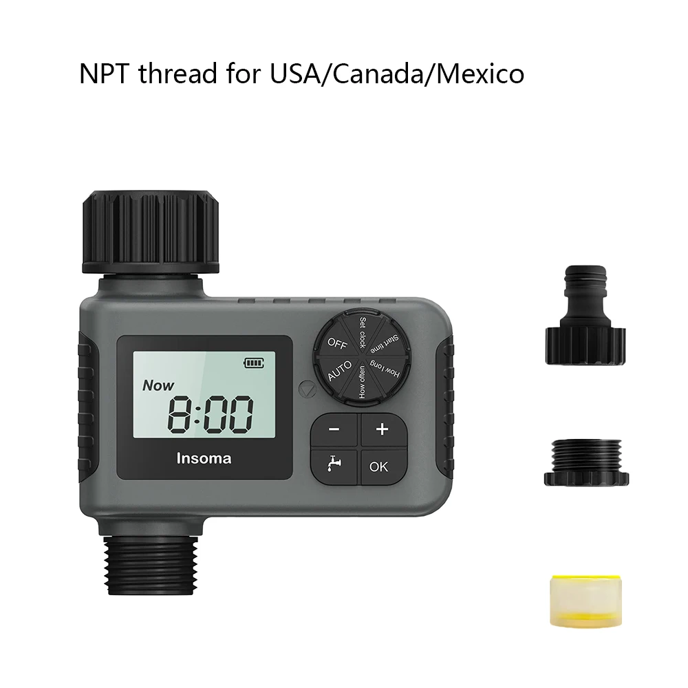 Insoma Automatic Water Timer Intelligent Irrigation Watering System Sprinkler Timer Garden Programer - Image 7