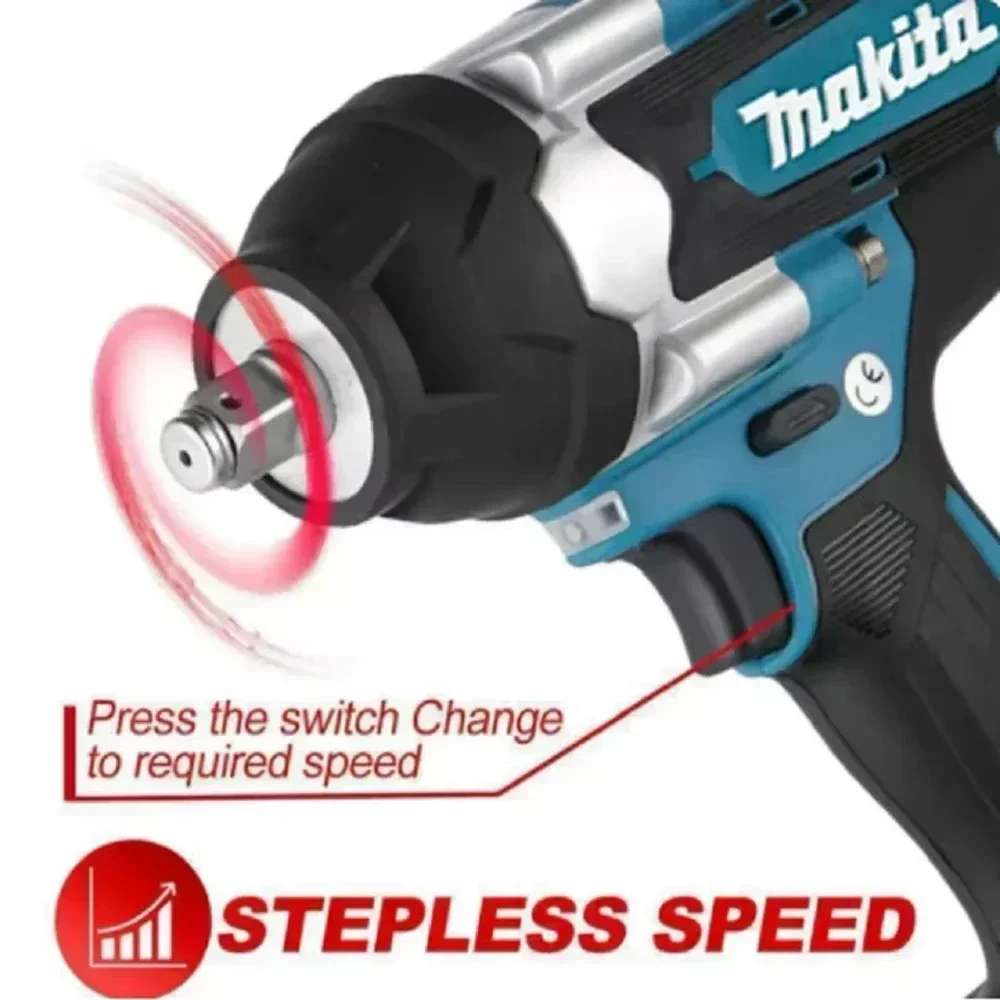 Makita DTW700 18V Brushless Electric Wrench Cordless Drill Screwdriver Free Delivery Large Torque Power Tools Torque Wrench - Image 2