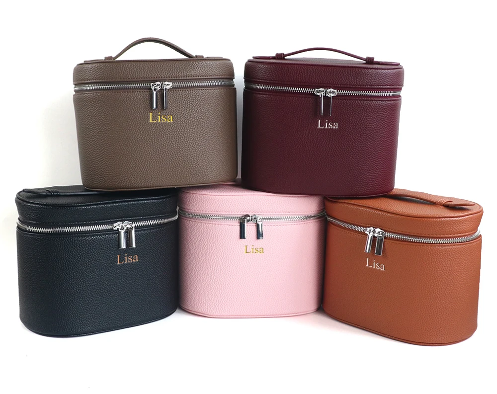 Large-capacity PU leather cosmetic box with internal storage box - Image 14