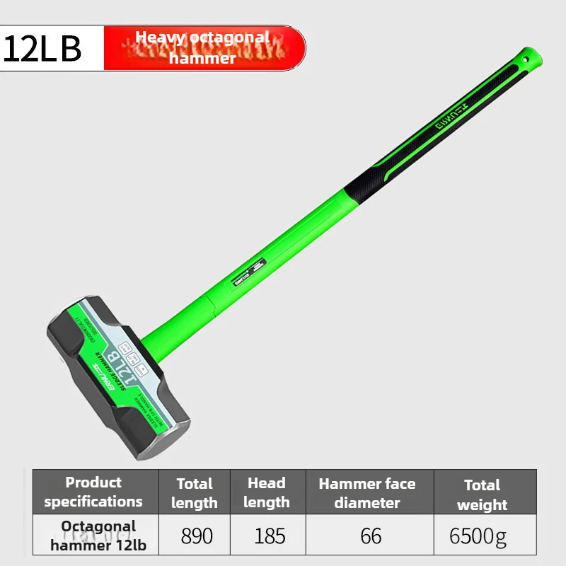 2LB-12LB Sledge Hammer Heavy Duty Octagonal Hammer - Image 9