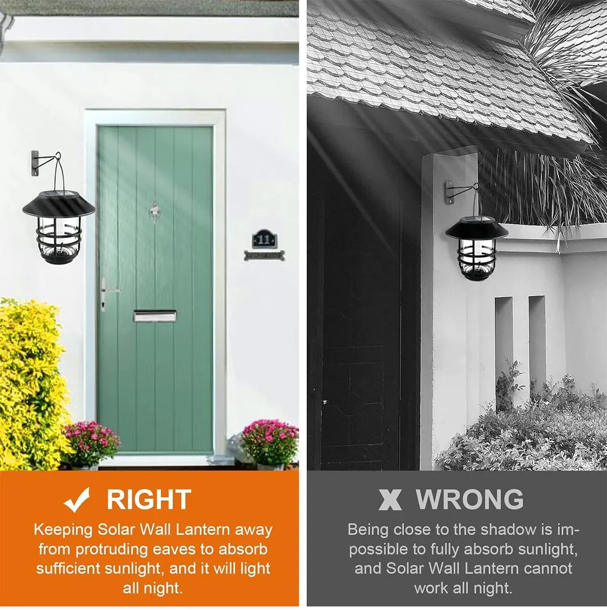 1pcs Solar Hanging Lantern Outdoor Flickering Flames Waterproof Heavy Glass Stainless Solar Outdoor Light for Wall Fence Patio P - Image 15