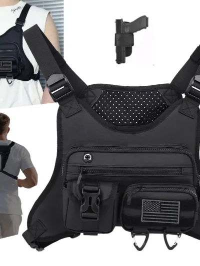 Camping Front Chest Vest  Backpack Running Bag Cycling Jogging Hunting Vest