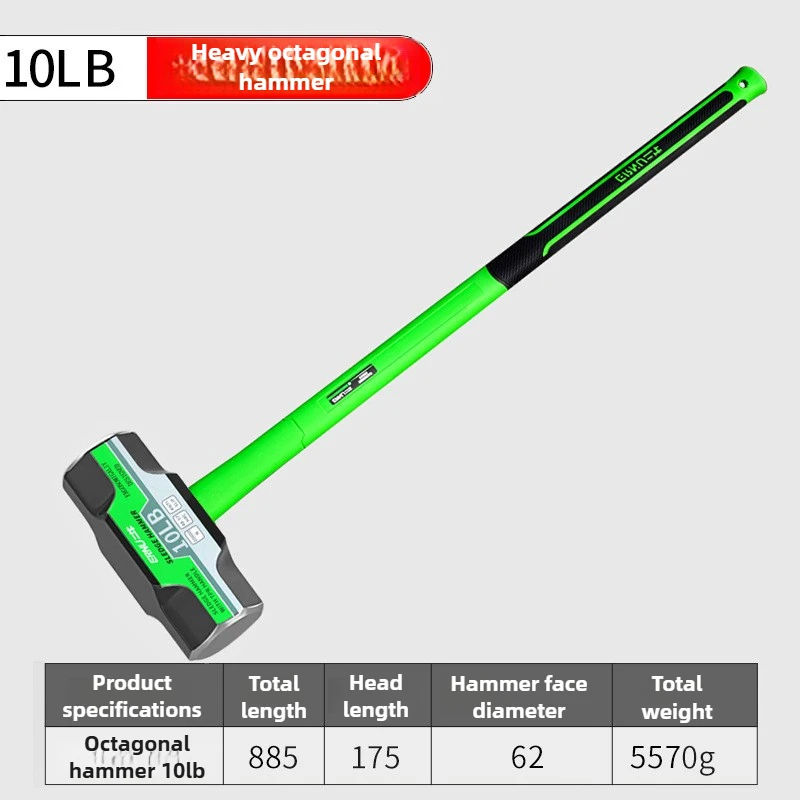 2LB-12LB Sledge Hammer Heavy Duty Octagonal Hammer - Image 10