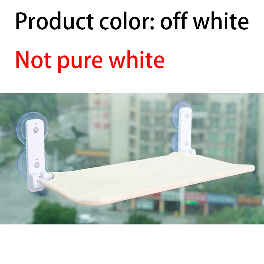 Assembly free folding cat hammock plush mesh cat window wall jumping platform double suction cup cat hammock - Image 3