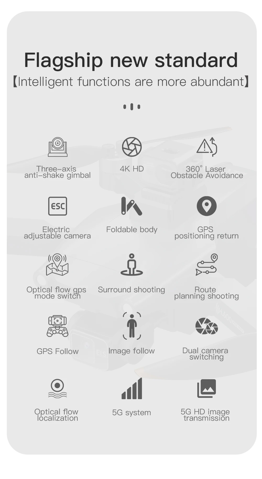 L600 PRO MAX GPS Drone Professional 4K 3-Axis PTZ HD Dual Camera Obstacle Avoidance Brushless Motor 5G WIFI RC Quadcopter Toys - Image 12