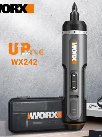 Worx 4V Electrical Screwdrivers Set WX242 Portable Smart Cordless Power Screw Driver Mini Electric Drill Home Repair Power Tool