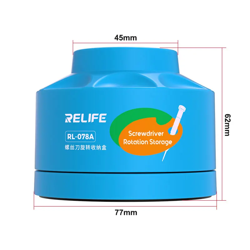 RELIFE RL-078A Rotating Screwdriver Storage Box Multi-functional Repair Tool Storage Rack Multiple Holes - Image 15