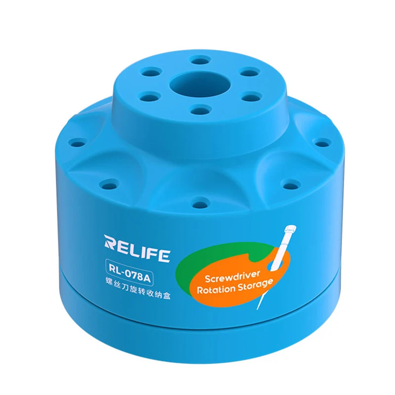 RELIFE RL-078A Rotating Screwdriver Storage Box Multi-functional Repair Tool Storage Rack Multiple Holes - Image 7