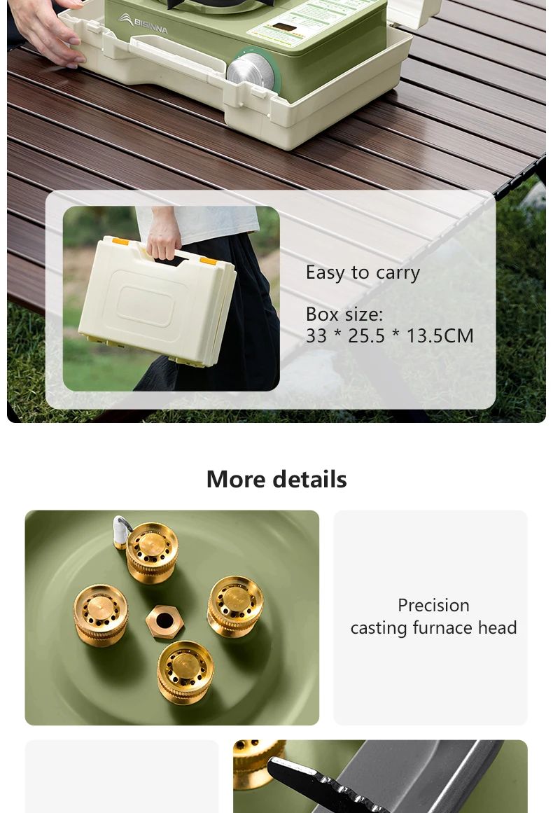 BISINNA Camping Gas Stove 5800W High Firepower Outdoor Portable Cassette Burner - Image 18