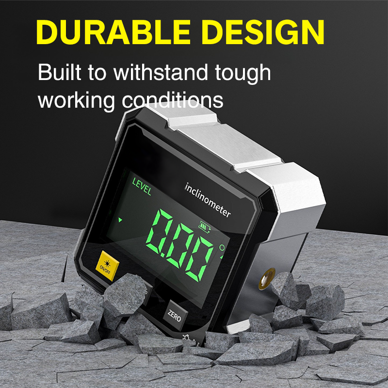 4-Side Magnetic Digital Angle Gauge With Laser Electronic Protractor Horizontometer Inclinometer Angle Ruler Slope Measuring - Image 14