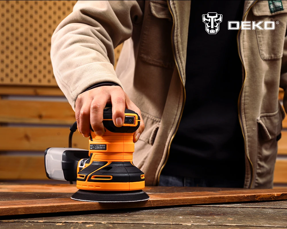 DEKO DKOS32XL125 320W Speed 14000pm Random Orbit Sander Home DIY Carpenter Strong Dust Collection Polisher - Image 7
