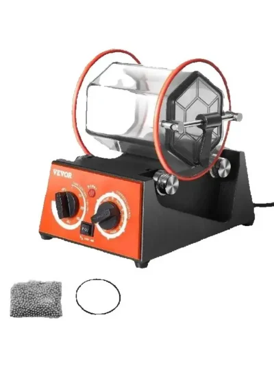 SucceBuy 3kg 5kg Rotary Tumbler Surface Polisher Jewelry Drum Polishing Machine Gem DIY Mini-Tumbler Finishing Tools