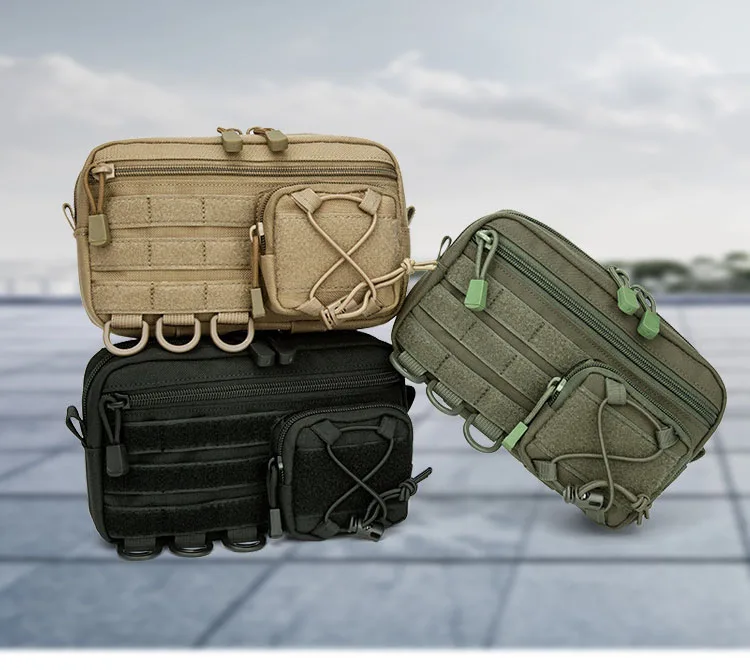 1000D EDC Pouch Molle Organizer Bag Utility EDC Tool Pouch Horizontal Modular Pouch Outdoor Waist Pack EMT Hunting Fanny Pack - Image 11