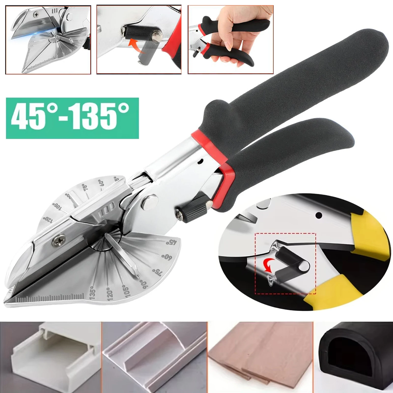 Electrician Angle Scissors 45 Degree Universal Trunking Scissors 90 Degree Woodworking