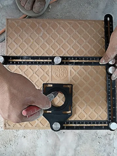 Professional DIY Multi Angle Measuring Ruler Aluminum Folding Tool for Wood Tile Flooring
