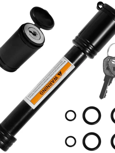 Trailer Hitch Lock 5/8in Carbon Steel Towing Hitch Receiver Lock Anti-Theft Waterproof Hitch Receiver Pin Lock For RV Truck Keys