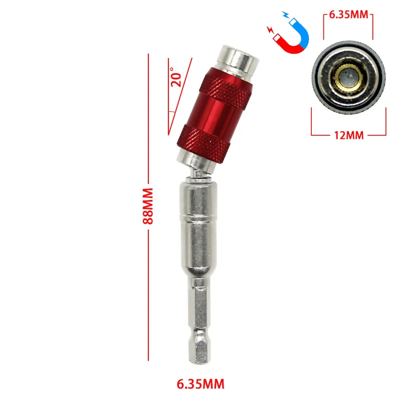 105 Degree Angle Screw Driver Socket Holder Adapter Adjustable Bits Nozzles for Screwdriver Bit Right Angle Head Screwdrivers - Image 6