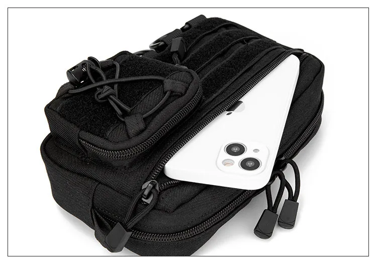 1000D EDC Pouch Molle Organizer Bag Utility EDC Tool Pouch Horizontal Modular Pouch Outdoor Waist Pack EMT Hunting Fanny Pack - Image 29