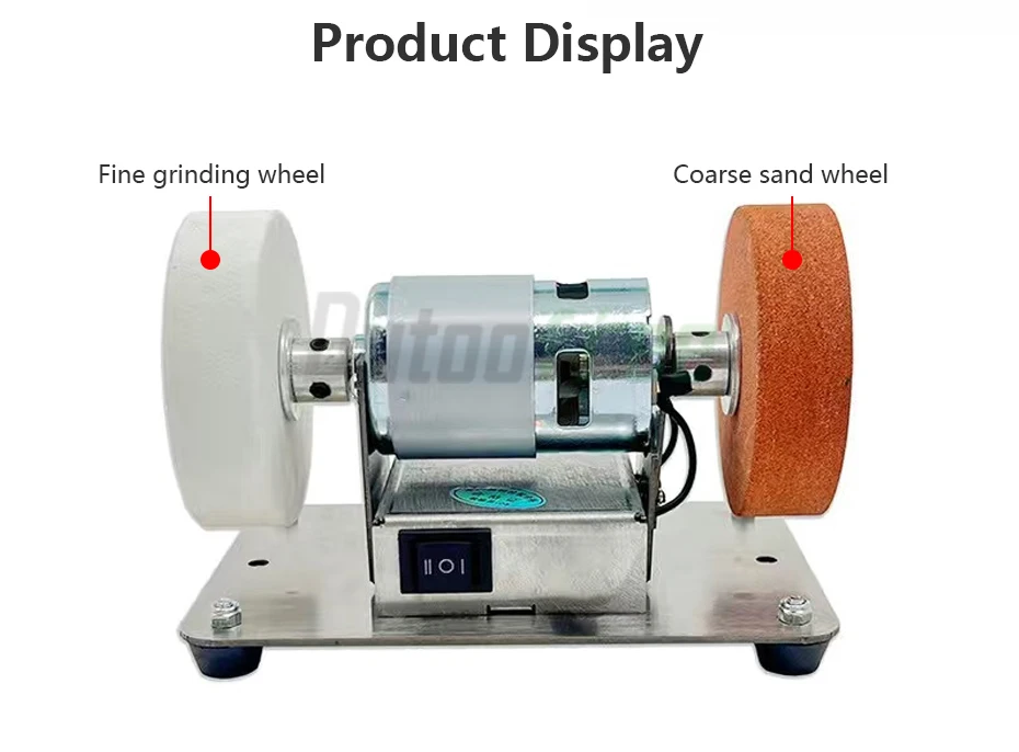 100W Double Grinder Machine Artifact Table Grinder Motor Micro Coarse and Fine Polishing Electric Grinding Wheel Grindig Stone - Image 24