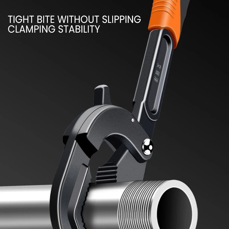 AIRAJ Adjustable Wrench Multifunctional Large Open Pipe Wrench Bathroom Stainless Steel Universal Adjustable Wrench - Image 5