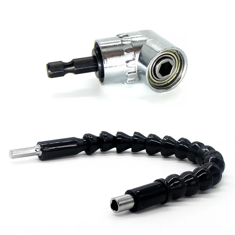 105 Degree Angle Screw Driver Socket Holder Adapter Adjustable Bits Nozzles for Screwdriver Bit Right Angle Head Screwdrivers - Image 2