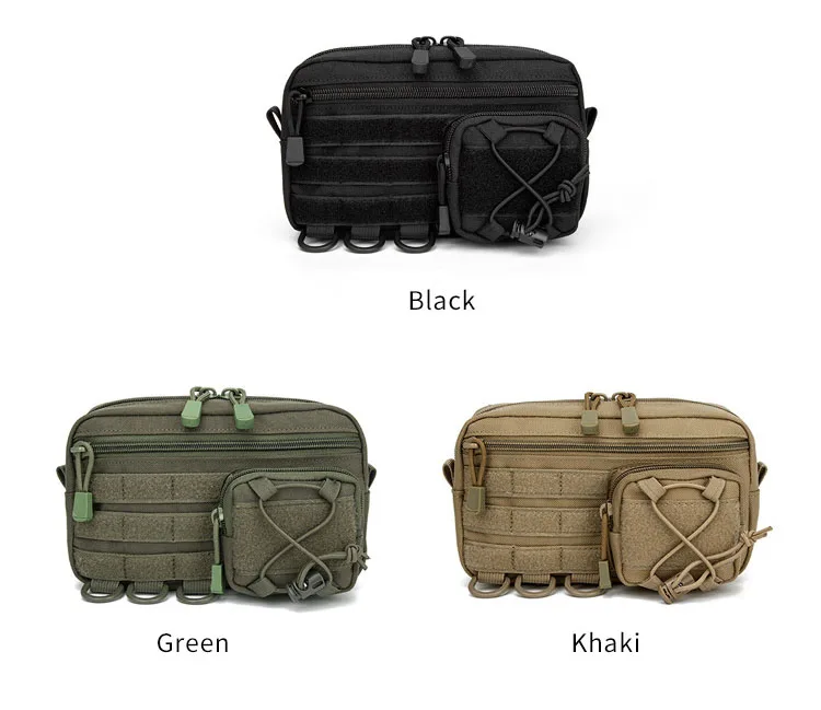 1000D EDC Pouch Molle Organizer Bag Utility EDC Tool Pouch Horizontal Modular Pouch Outdoor Waist Pack EMT Hunting Fanny Pack - Image 20
