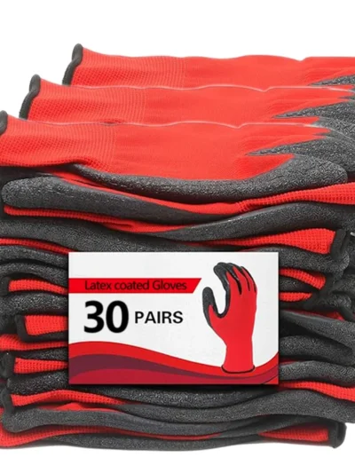 Crinkled Anti-Slip Gloves, Anti-Skid Labor Protection Gloves, Work Gloves. High Grip, Wear-Resistant & Anti-Slip