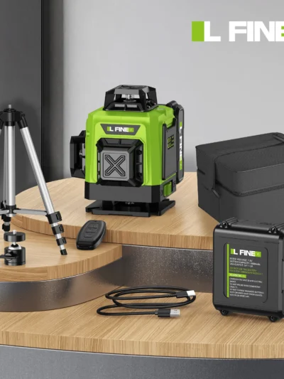 LFINE 2/4D Professional Laser Level 8/16 Lines Horizontal And Vertical With Remote Control 360°Self-leveling Laser Levels
