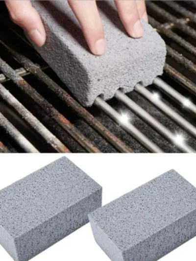 BBQ Grill Cleaning Brush Brick Block Barbecue Cleaning Stone Pumice Brick For Barbecue Rack Outdoor Kitchen BBQ Tools Mangal