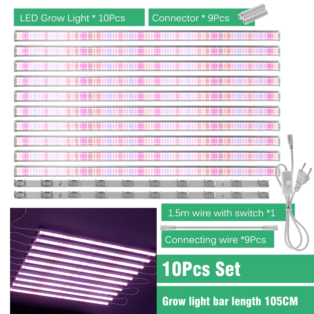 Full Spectrum Growth Lamp SMD2835 LED Lamp - Can Be Connected in Multiple Rows Greenhouse Flower Supplementary Light - Image 8
