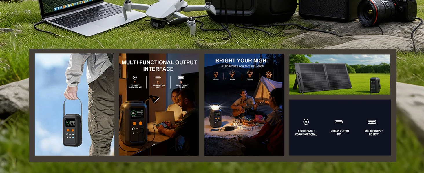 CTOLITY AXP200 192Wh 200W 60000mAh Solar Generator Portable Mobile Power Station Lifepo4 Battery For Outdoor Energy Storage RV - Image 11