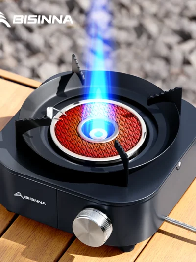 BISINNA 4000W High-power Infrared Stove Portable Lightweight Gas Burner Split Type Stove Outdoor