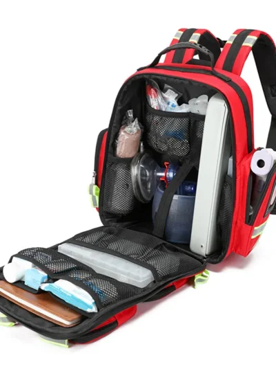 Multi functional combination medical emergency backpack, first aid backpack, fire backpack, home follow-up bag, medical backpack