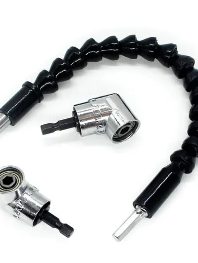 105 Degree Angle Screw Driver Socket Holder Adapter Adjustable Bits Nozzles for Screwdriver Bit Right Angle Head Screwdrivers