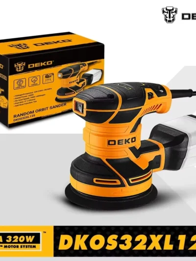 DEKO DKOS32XL125 320W Speed 14000pm Random Orbit Sander  Home DIY Carpenter Strong Dust Collection Polisher