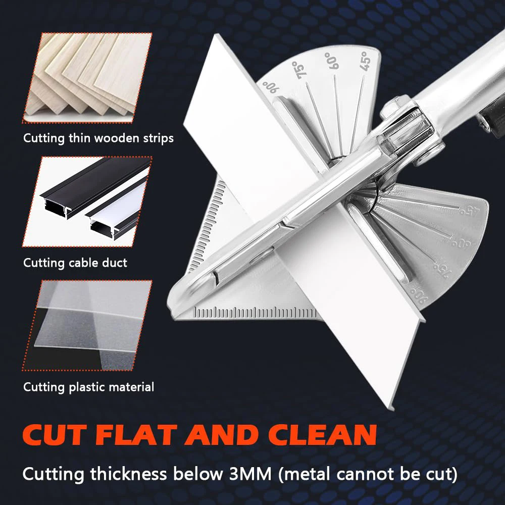 Electrician Angle Scissors 45 Degree Universal Trunking Scissors 90 Degree Woodworking - Image 13