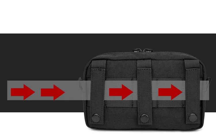 1000D EDC Pouch Molle Organizer Bag Utility EDC Tool Pouch Horizontal Modular Pouch Outdoor Waist Pack EMT Hunting Fanny Pack - Image 21