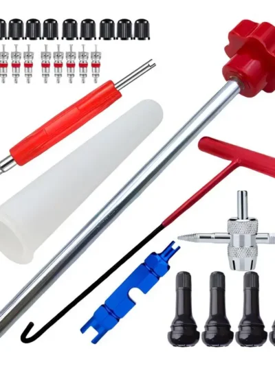 3/13/23/30pcs Car Valve Stem Tool Tire Valve Stem Puller Auto Tire Installer Tool T-Hook Car Puller Wheel Tire Remover Accessory