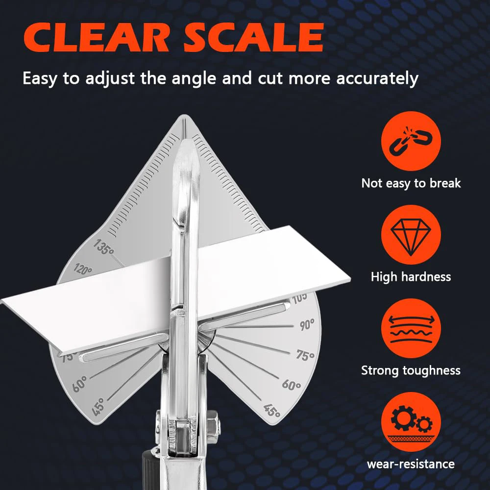 Electrician Angle Scissors 45 Degree Universal Trunking Scissors 90 Degree Woodworking - Image 11